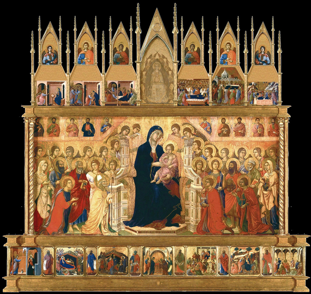 Siena Altarpiece Front in Detail Duccio di Buoninsegna